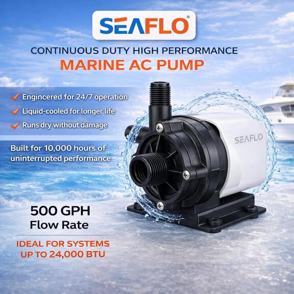 SEAFLO 500 GPH 115V Marine AC Circulation Pump image number 5