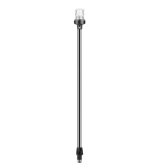 SEAFLO 03 Series All-Around LED Pole Navigation Light, 36" Height, 3 NM, 12/24V, 2.5W, Plug-In Mount, Stainless Steel image number 0