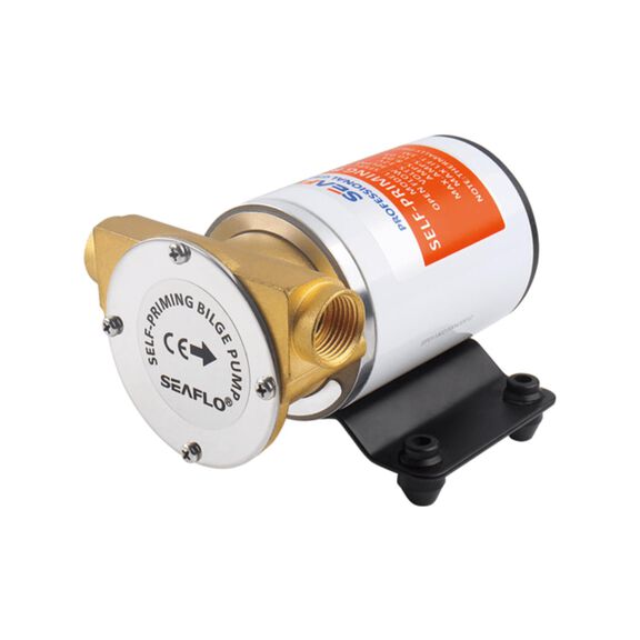 SEAFLO Marine 8 GPM Self-Priming Impeller Bilge Pump, 12V, Heavy-Duty, Reversible Flow image number 0