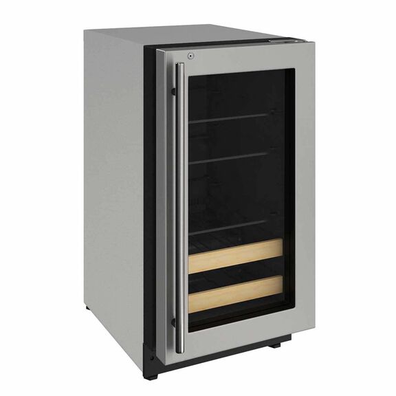 18" Stainless Beverage Center, RHH Lock image number 0