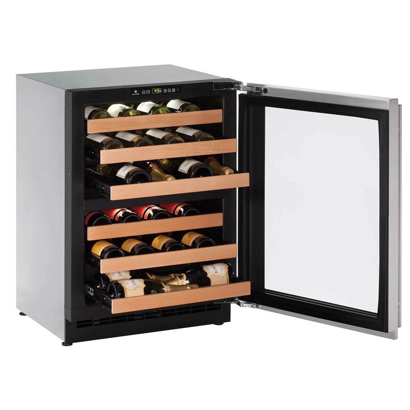 24" Stainless Dual Zone Wine Captain, LHH Lock image number 1