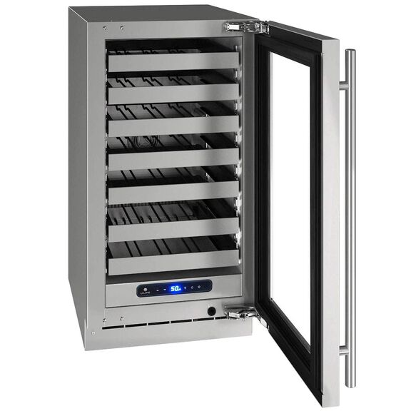 18" 5 Class Stainless Wine Captain with Lock, Right Hinged image number 1