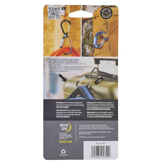 FlipOut&trade; Dual Carabiner image number 1