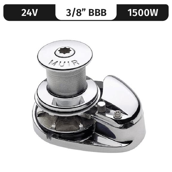 Muir Storm 2200 Capstan Windlass, 3/8" BBB, 24V DC, 1500W image number 0
