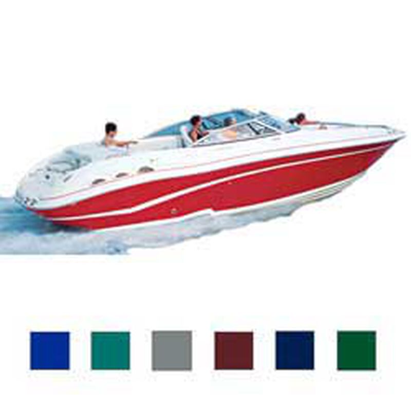 European V-Hull Bow Rider Cover, I/O, Pacific Blue, Hot Shot, 19'5"-20'4", 102" Beam image number null