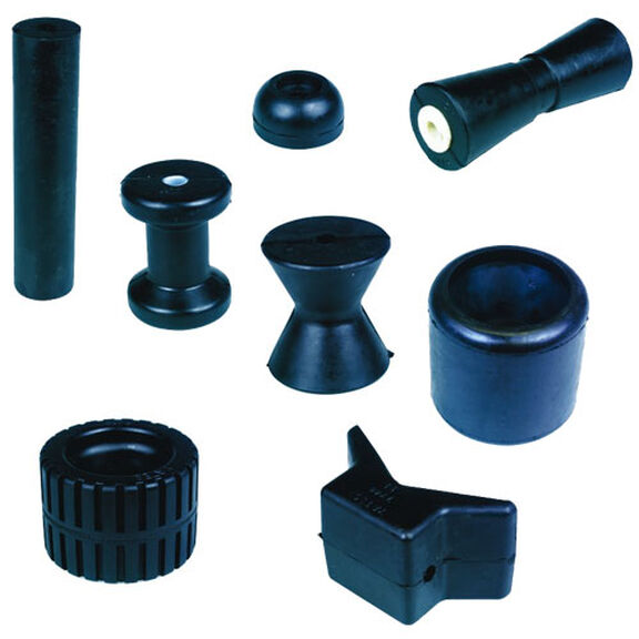 Molded Rubber Trailer Rollers Guards and Caps image number 0
