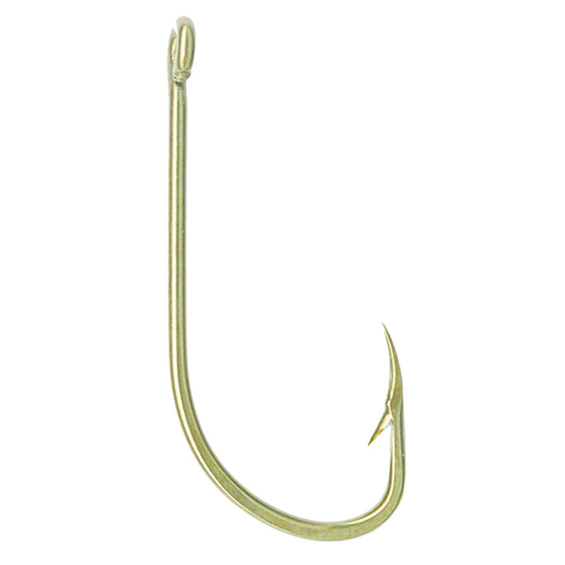 Mustad Hooks Classic Beak Hook, Bronze, Size 2, Special Long Shank, 10-Pack | For Fishing | by West Marine
