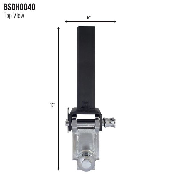 Blackout Series 14,000 lbs Adjustable Drop Hitch, 2" & 2-5/16" Ball, 0-6" Drop image number 6