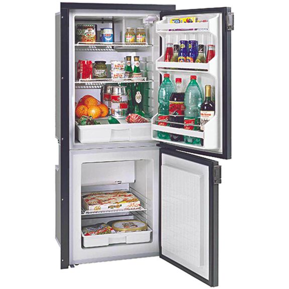 Cruise 195 Classic Fridge/Freezer - AC/DC, Right Swing, Black Door & Panel, 3 Sided Black Flange image number 1