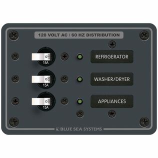3-Position AC Circuit Breaker Panel, 3 Circuit Breakers