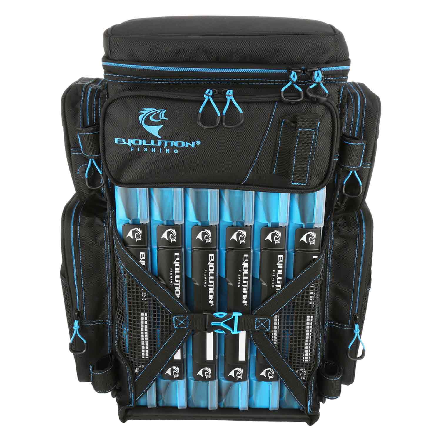 EVOLUTION OUTDOOR Drift Series 3700 Tackle Backpack with Rod