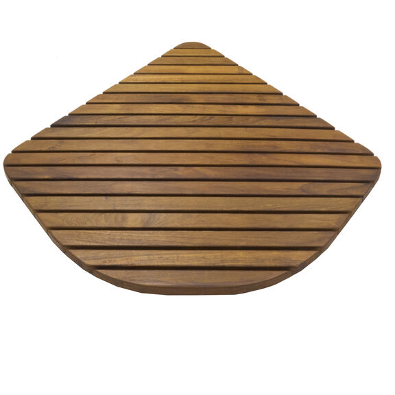 SEATEAK Shower Mat with Oiled Finish, Triangle