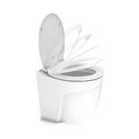 COMMODORE CM6RMT Deluxe Electric Marine Toilet Boating Head &ndash; Raw Water, 12V, with COMMODORE Rinse Pump & Smart Panel image number 1