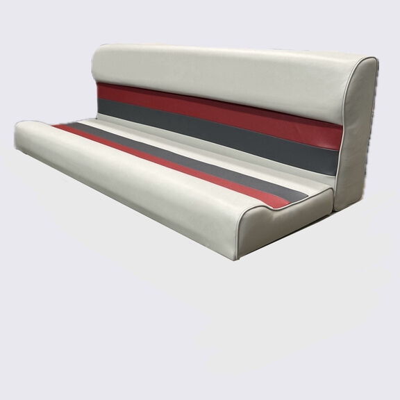 Premium Series Pontoon Cushion Set 55 in Grey/Red/Charcoal image number 0