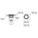10A Push Button On-Off Switch, LED Ring, Blue image number 1