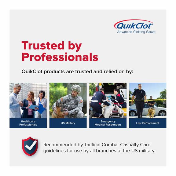 QuikClot&reg; Advanced Clotting Gauze, 3" x 24" image number 3