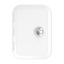 SEAFLO 14.76" x 14.53" White Locking Rectangular Deck Access Hatch image number 1
