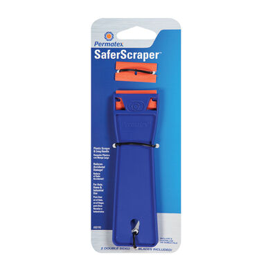 Plastic Scraper with Two Refillable Blades