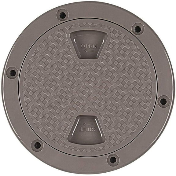 Marine Circular Non-Slip Screw-Out Deck Plate Inspection Access Hatch image number 0