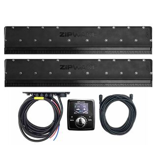 Zipwake 750S Standard Dynamic Fully Automatic Trim Control System Kit with Remote Control, Built-in GPS, 3D-Gyro and 3D Accelerometer and Interceptors 38.6" Width, 6.1" Depth, 10.8" Height