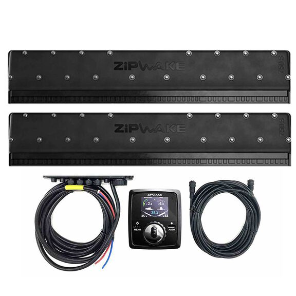Zipwake 750S Standard Dynamic Fully Automatic Trim Control System Kit with Remote Control, Built-in GPS, 3D-Gyro and 3D Accelerometer and Interceptors 38.6" Width, 6.1" Depth, 10.8" Height image number 0