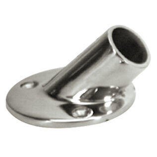 Stainless Steel 45&deg; Round Base, 1" Tube Outside Dia.