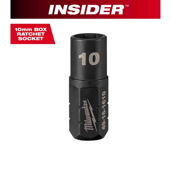 INSIDER&trade; Box Ratchet Socket 6 Point 10mm image number 0