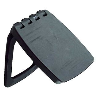Lock and Latch Cover, 3-1/4 x 3-3/4, Black