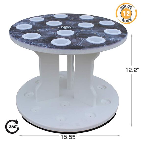 RUSH CREEK CREATIONS Reel Salty Round 12 Spinning Rod Holder