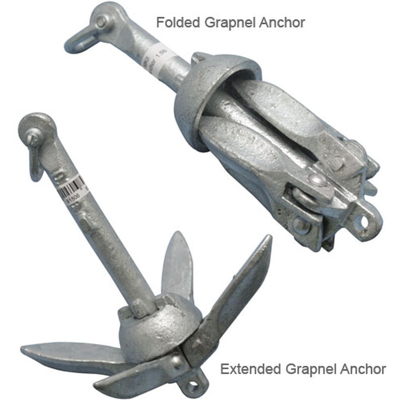 6 1/2 lb. Folding Grapnel Anchor image number 1