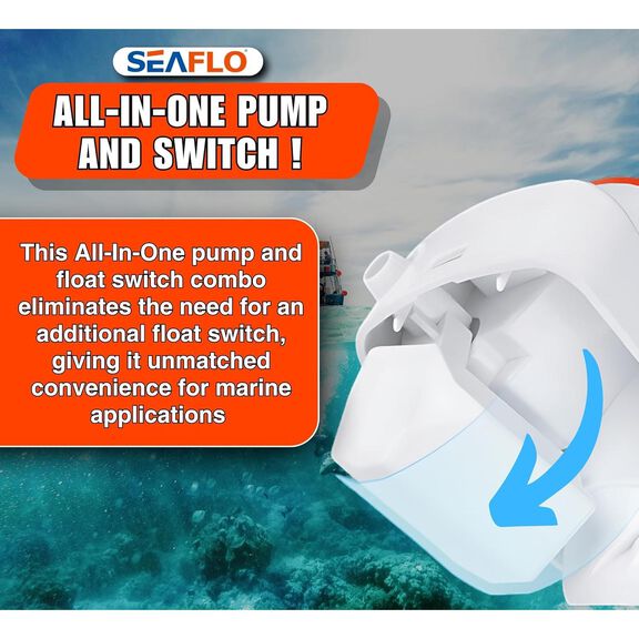 SEAFLO 06 Series 750 GPH Automatic Bilge Pump 12V image number 8