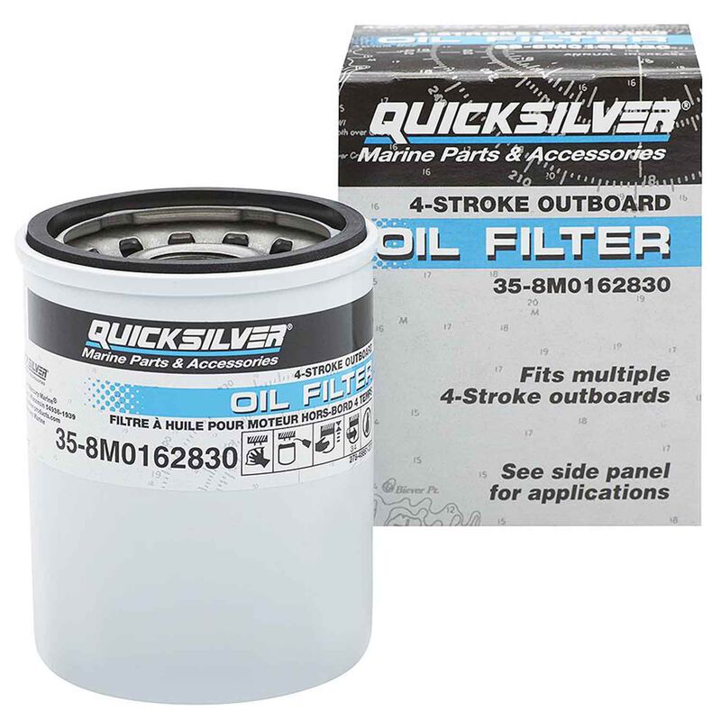 8M0162830 Oil Filter for Mercury and Mariner 4-Stroke Outboards 25-115 Hp image number 0