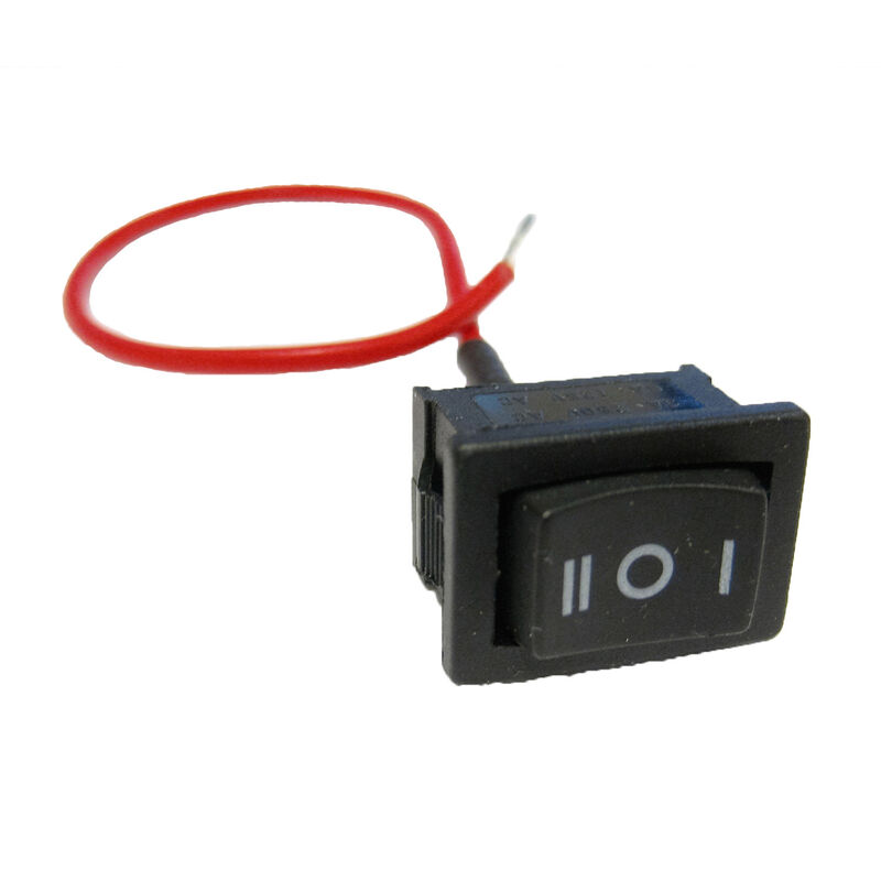 Large Rocker On/Off/On Switch for 7" LED White & Red BiColor Dome