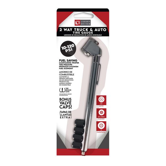 Chrome Dual Pressure Gauge image number 0