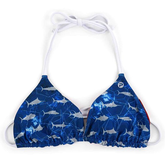 Women's Americamo Key West Reversible Triangle Bikini Top image number 0