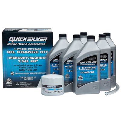 8M0107513 25W40 4-Stroke Outboard Oil Change Kit for 150 HP Mercury Engines