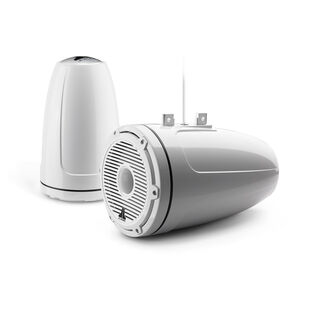 M6-880ETXv3-Gw-C-3Gw 8.8" Marine Enclosed Coaxial Speaker, White Classic Grille, Pair