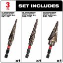 SHOCKWAVE&trade; Impact Duty&trade; Step Bit 3 Piece Set  (#1, #2, #4) image number 3