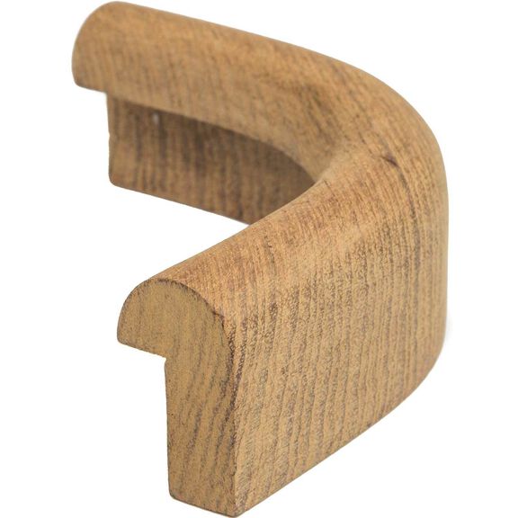 Outside Corner Teak Edge Molding, 13/16" x 1 5/8" image number 1