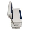 Wise DLX156-1904 DLX Pontoon Series 70 Quart Swingback Cooler Seat - White / Mariner Blue image number 2