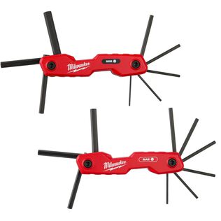 2 Piece 17-Key SAE/Metric Folding Hex Key Sets