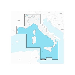 Garmin Navionics Vision+ EU012R Mediterranean Sea, Central and West, Electronic Chart