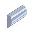 Aluminum Rub Rail - 1/2"H x 3/16"W x 12'L, #6 Screws image number 0
