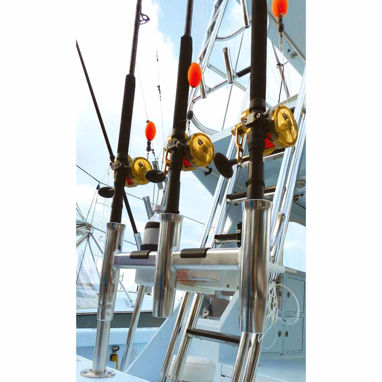 One Pair of Offset Kite/Trident Rod Holders Byerly's Welding 