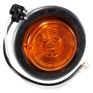 2" LED Round Sealed Clearance/Side Marker Trailer Light Kit, Amber