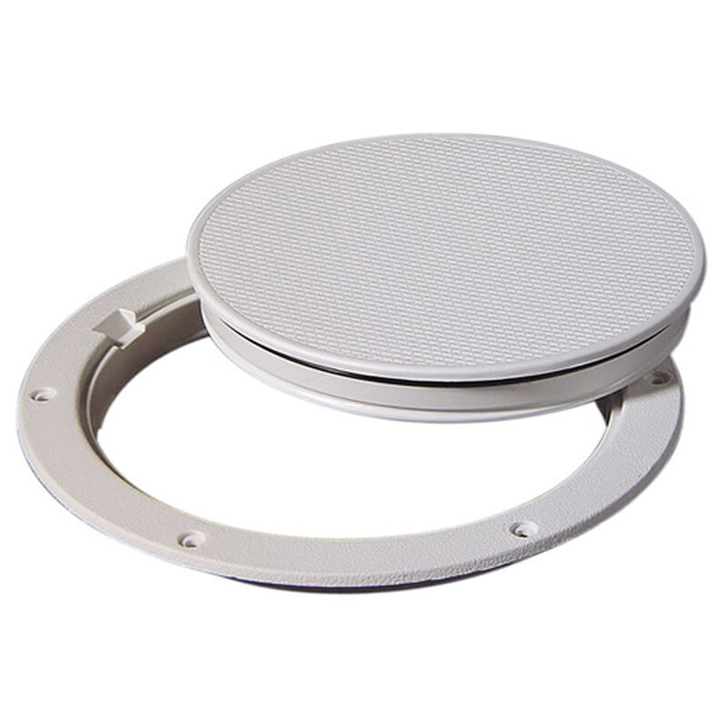 Pry-Out Deck Plate, 8", White image number 0