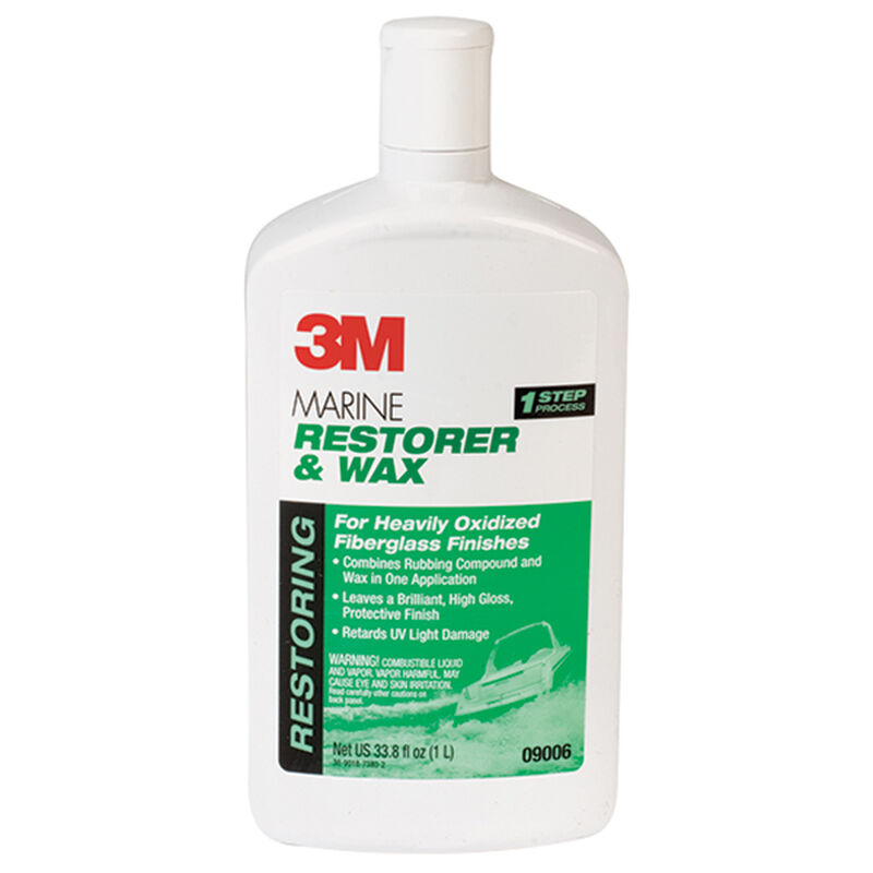 3M Marine 1Step Restorer & Wax, Quart West Marine