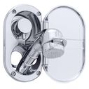 Aidack Transom Shower Hot/Cold Mixer, Chrome Cup & Lid, Small Chrome Sprayer, 6' Stainless Steel Hose, Chrome Aidack Handle image number 2