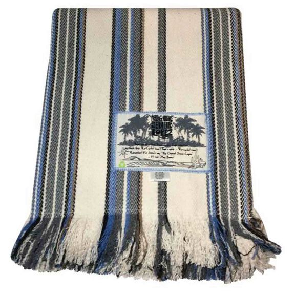 75" x 58" Beach Blanket, Chimichanga Blue image number 0
