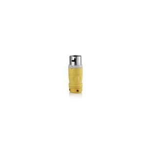 50 Amp 125 Volt, Locking Plug, Industrial Grade, Grounding, Black & White, Corrosion-Resistant, Non-NEMA, 2P, 3W
